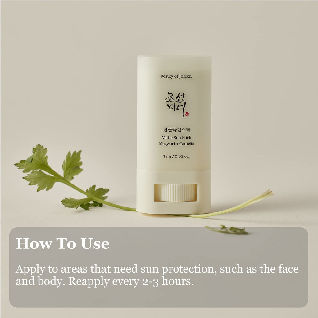 Sebum Control Matte Sun Stick: Easy Reapplication Over Makeup SPF50+