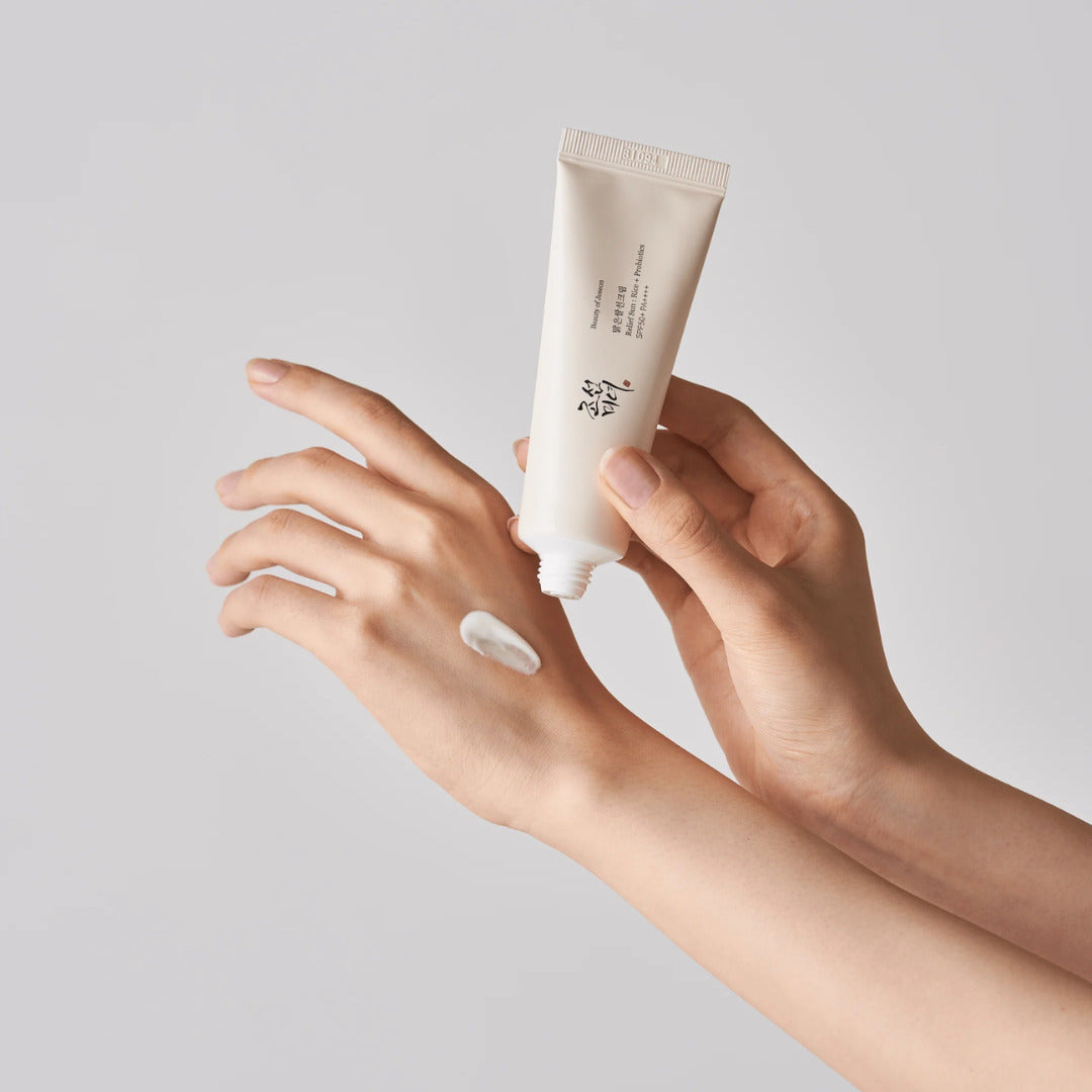 Korean Rice & Probiotic Sunscreen SPF 50+ PA++++ | Hydrating & Brightening